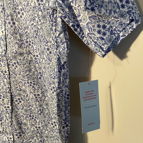 NWT Boys' Button-Down Short Sleeve Shirt - Cat Jack Size XL 16 - Picture 4 of 13